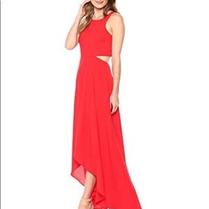 ALI & JAY Bohemian Rhapsody Red Maxi Cutout Dress